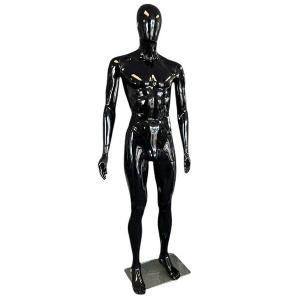 Glossy Male Mannequin Black