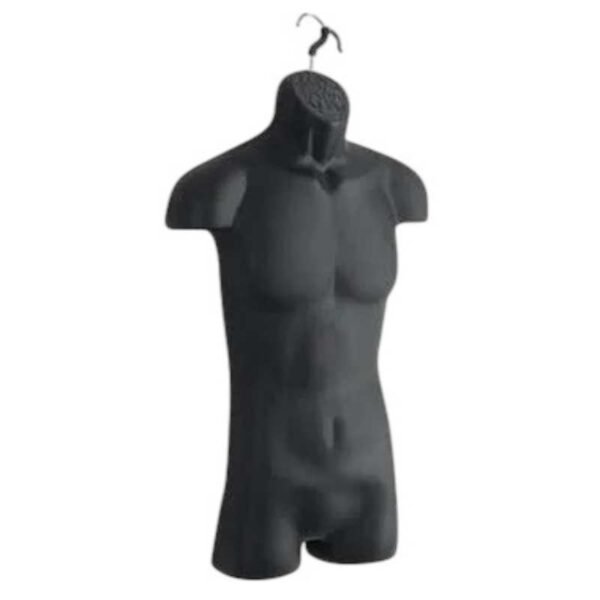 Male Mannequin Hanging Torso Black