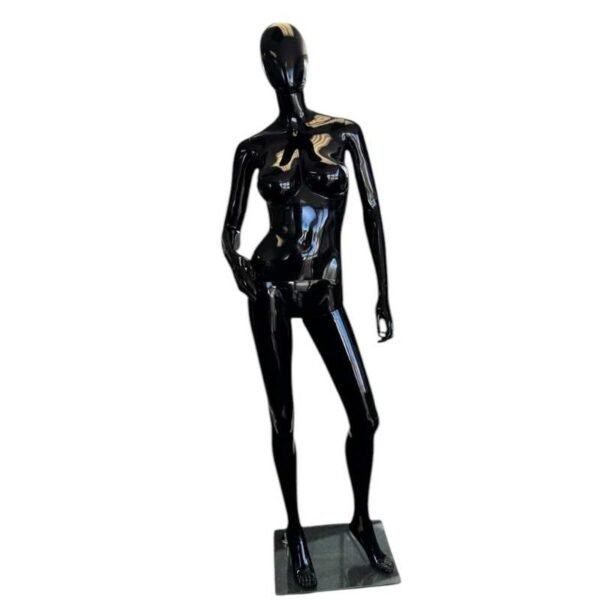 Glossy Black Female Mannequin